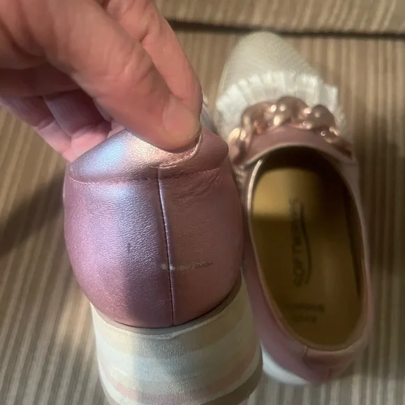 Softwaves Women's Pink and Silver Loafers Arch Support 36.5 - Picture 6 of 10